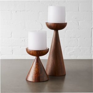 Wooden Candle Holders